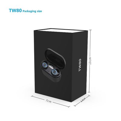 جفت کردن خودکار TW80 100 گرم بی سیم در هدفون گوش