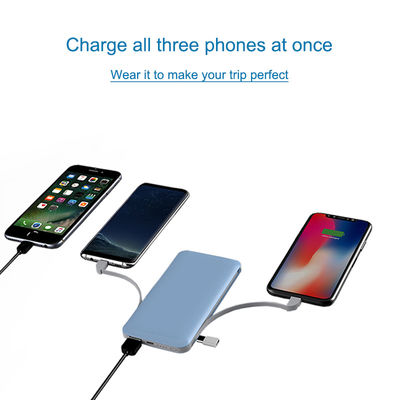 کابل داخلی 10000mAh 210g Ultra Slim Power Bank