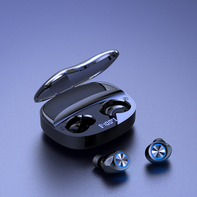 صفحه نمایش LED کنترل لمسی بی سیم 5.0 هدفون Earbuds TW90 هدست بی سیم با جعبه شارژر